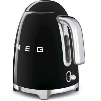 Smeg KLF03BLEU elkedel, 2400W, sort - 1,7 liter