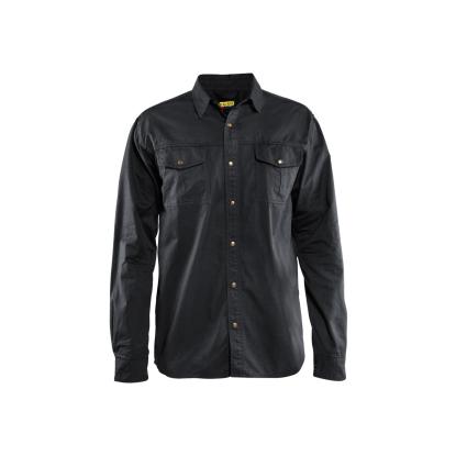 Blåkläder 3297 twill skjorte bomuld, sort