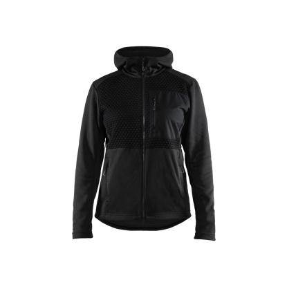 Blåkläder 3542 dame hættetrøje full zip, sort
