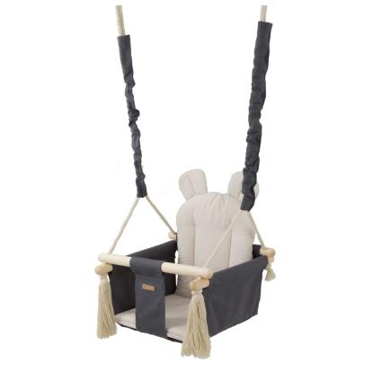Baby gynge med ører, grå/beige, maks. 20 kg
