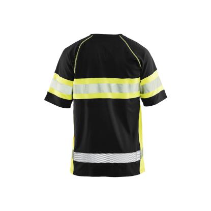 Blåkläder 3337 high vis UV t-shirt, sort/hi-vis gul
