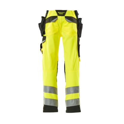 MASCOT SAFE SUPREME Wigan arbejdsbukser med hængelommer, hi-vis gul/sort
