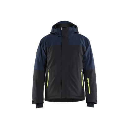 Blåkläder 4991 striker vinterjakke 4-vejs stretch, mørk marineblå/hi-vis gul
