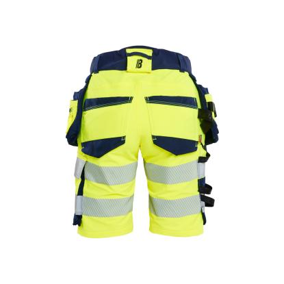 Blåkläder 7020 dame high vis shorts 4-vejs stretch, hi-vis gul/marineblå