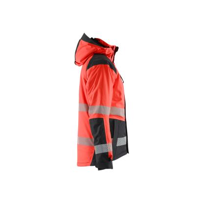 Blåkläder 4456 dame high vis vinterjakke, hi-vis rød/sort