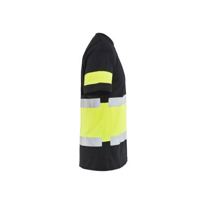 Blåkläder 3387 high vis t-shirt, sort/hi-vis gul