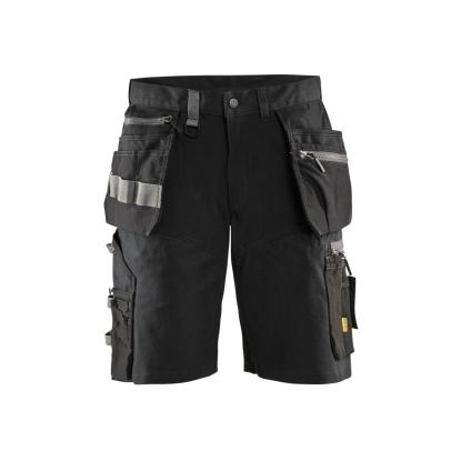 Blåkläder 1598 håndværker shorts med stretch i kraftig kanvas, sort