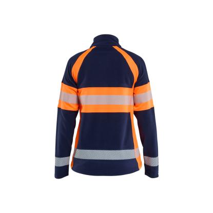 Blåkläder 4718 dame microfleece jakke, marineblå/hi-vis orange