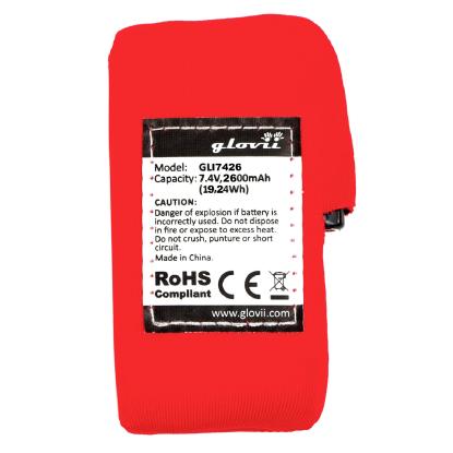 Glovii batteri til sweatshirt og bukser med varme, GLI7426, 2600 mAh