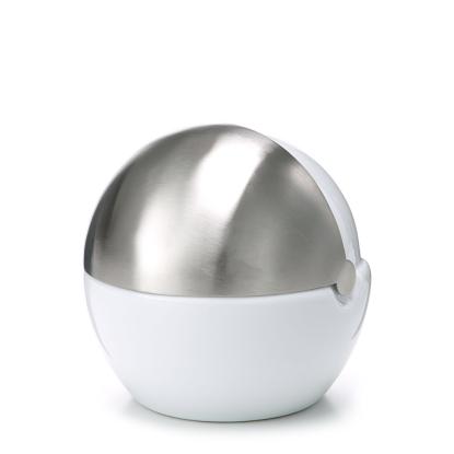 Steel-Function sukkerskål med låg, porcelæn/stål, 13 cm