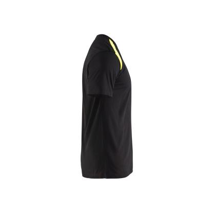Blåkläder 3379 t-shirt, sort/hi-vis gul