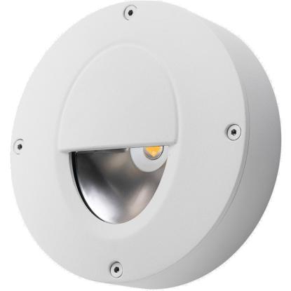 SG Armaturen Callisto Wall LED vægspot, Ø110 mm, 4W, IP65, 3000K, mat hvid