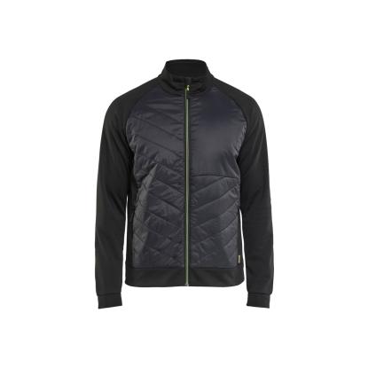 Blåkläder 3418 hybrid sweatshirt, sort/hi-vis gul