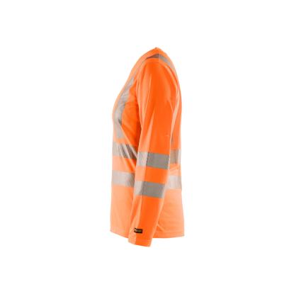 Blåkläder 3485 dame high vis t-shirt lang ærme, hi-vis orange