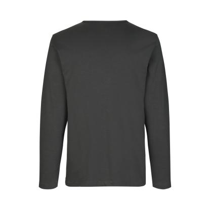 ID 0518 Interlock T-shirt med lange ærmer, koks grå