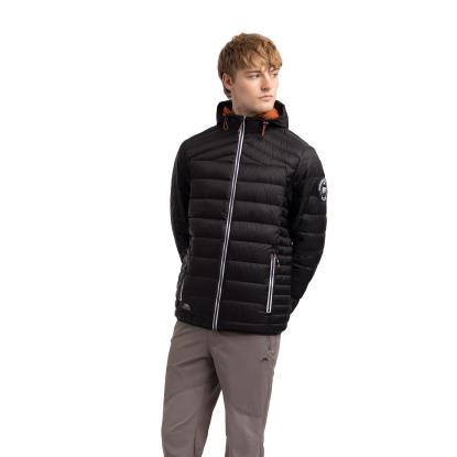 Trespass WHITMAN II packaway dunjakke med pose, herre, sort/rust