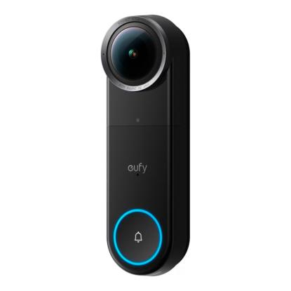 eufy S4 videodørklokke med Mini Chime, 180° panorama, 3K, sort