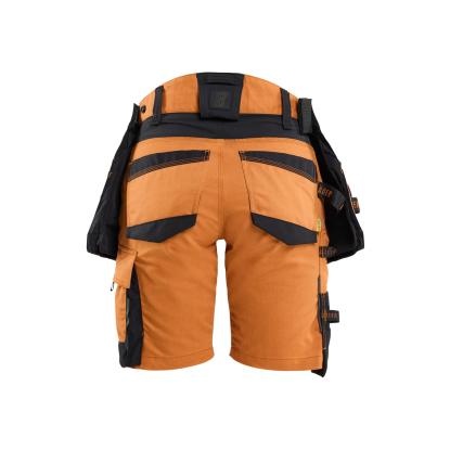 Blåkläder 7175 striker dame håndværker shorts stretch, rust/sort 