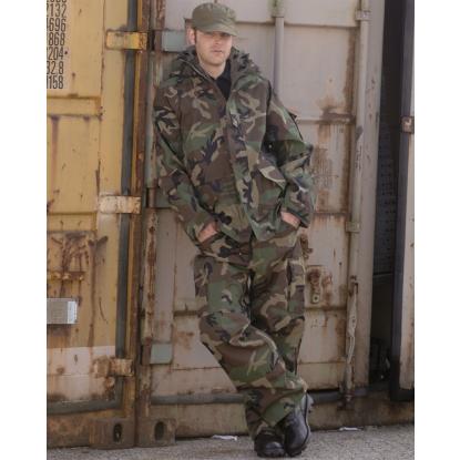 Mil-Tec 3-Layer regnbukser, woodland camo 