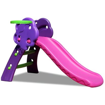 Kids Zone rutsjebane med basketkurv, 130 cm, lilla