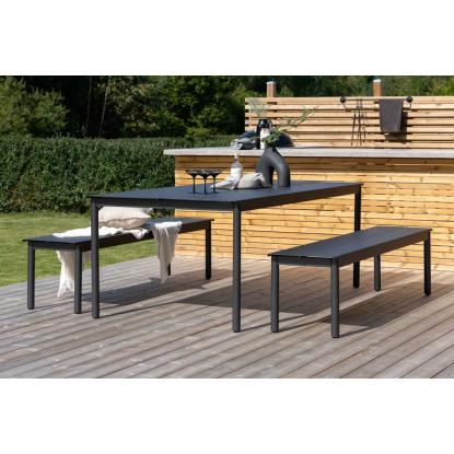 Venture Design Modena havebord, sort, 100 x 200 cm