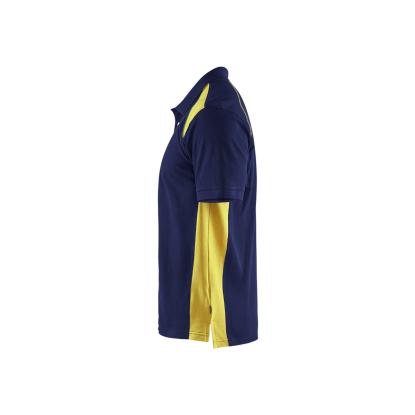 Blåkläder 3324 poloshirt, marineblå/hi-vis gul