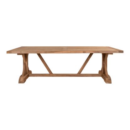 Havebord, teak, natur, 100x240x75 cm