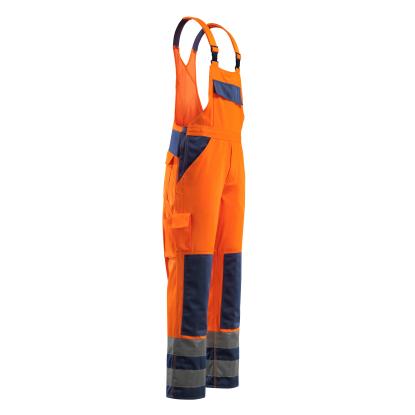 MASCOT SAFE COMPETE Barras overall med knælommer, hi-vis orange/marine