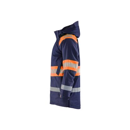 Blåkläder 4485 high vis vinterparkajakke, marineblå/hi-vis orange
