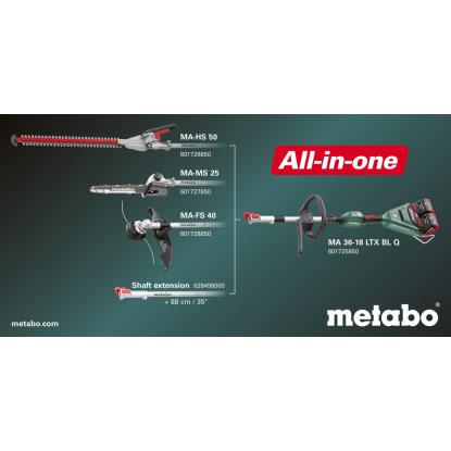 Metabo MA-HS 50 hækkeklipperforsats, 18V, uden motorenhed