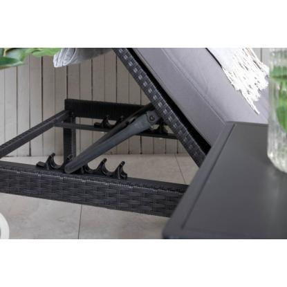 Venture Design Bilbao liggestol med hynde, sort