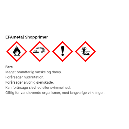 EFAmetal shopprimer, sort - 5 liter