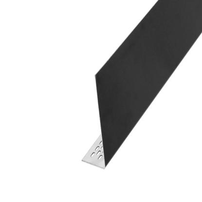 Facadeprofil, ventilationsprofil, type L, sort - 3 meter