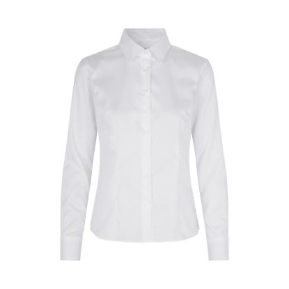 Seven Seas SS720 Fine Twill skjorte, modern, dame, hvid