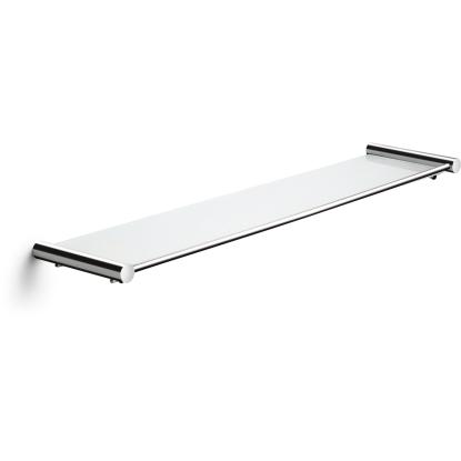 Pressalit glashylde, mat glas/poleret rustfrit stål, 55 x 12 cm