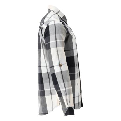 MASCOT CUSTOMIZED flannel skjorte, stengrå ternet