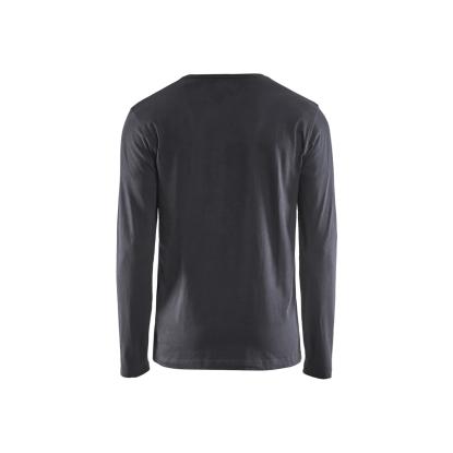 Blåkläder 3500 t-shirt lang ærme, mellemgrå
