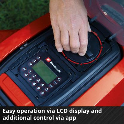 Einhell FREELEXO 1200 LCD BT robotplæneklipper med batteri og ladestation, 1200 m²