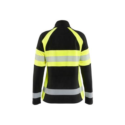 Blåkläder 4718 dame microfleece jakke, sort/hi-vis gul