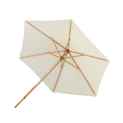 Venture Design Corypho parasol med tilt, hvid/natur, Ø250 cm