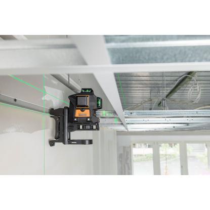 geo-FENNEL Geo6X SP GREEN selvnivellerende krydslinjelaser med 6 laserkryds - komplet sæt i taske