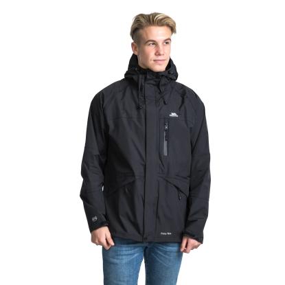 Trespass CORVO JACKET vindtæt regnjakke, herre, sort