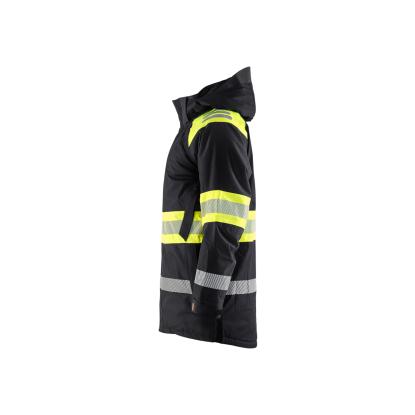 Blåkläder 4485 high vis vinterparkajakke, sort/hi-vis gul