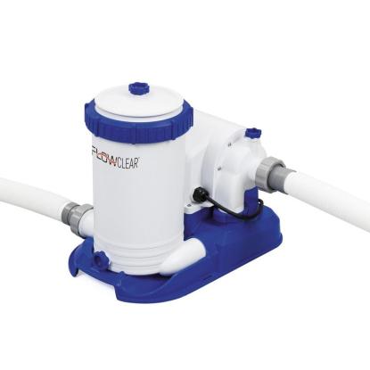 Bestway Power Steel pool sæt med filterpumpe, sten-look, Ø671 x 132 cm