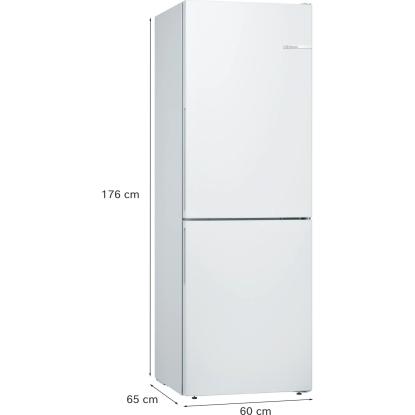 Bosch KGV33VWEA fritstående kølefryseskab, 195 + 94 liter