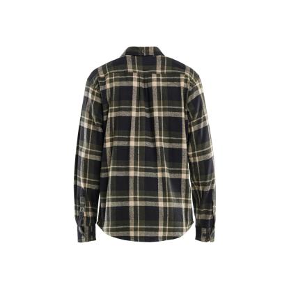 Blåkläder 3288 flannelskjorte, skovgrøn/sort