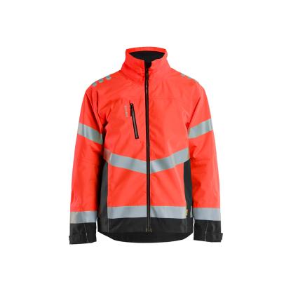 Blåkläder 4760 high vis skaljakke, hi-vis rød/sort