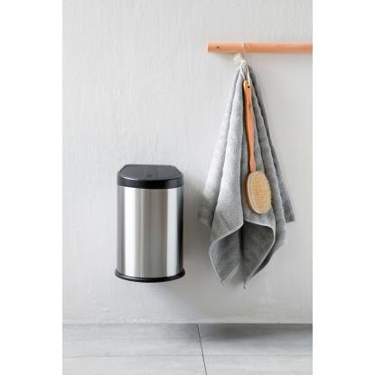 Steel-Function vægmonteret affaldsspand, rustfrit stål - 5 liter