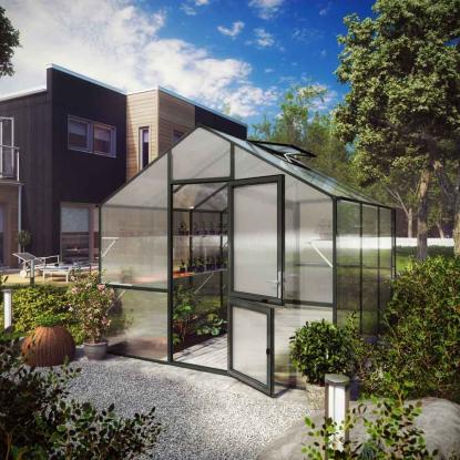 KGT Lilie III drivhus, antracitgrå, 9,59 m²