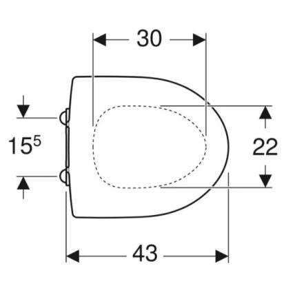 Ifö Spira toiletsæde med soft close og quick release/fast beslag, hvid